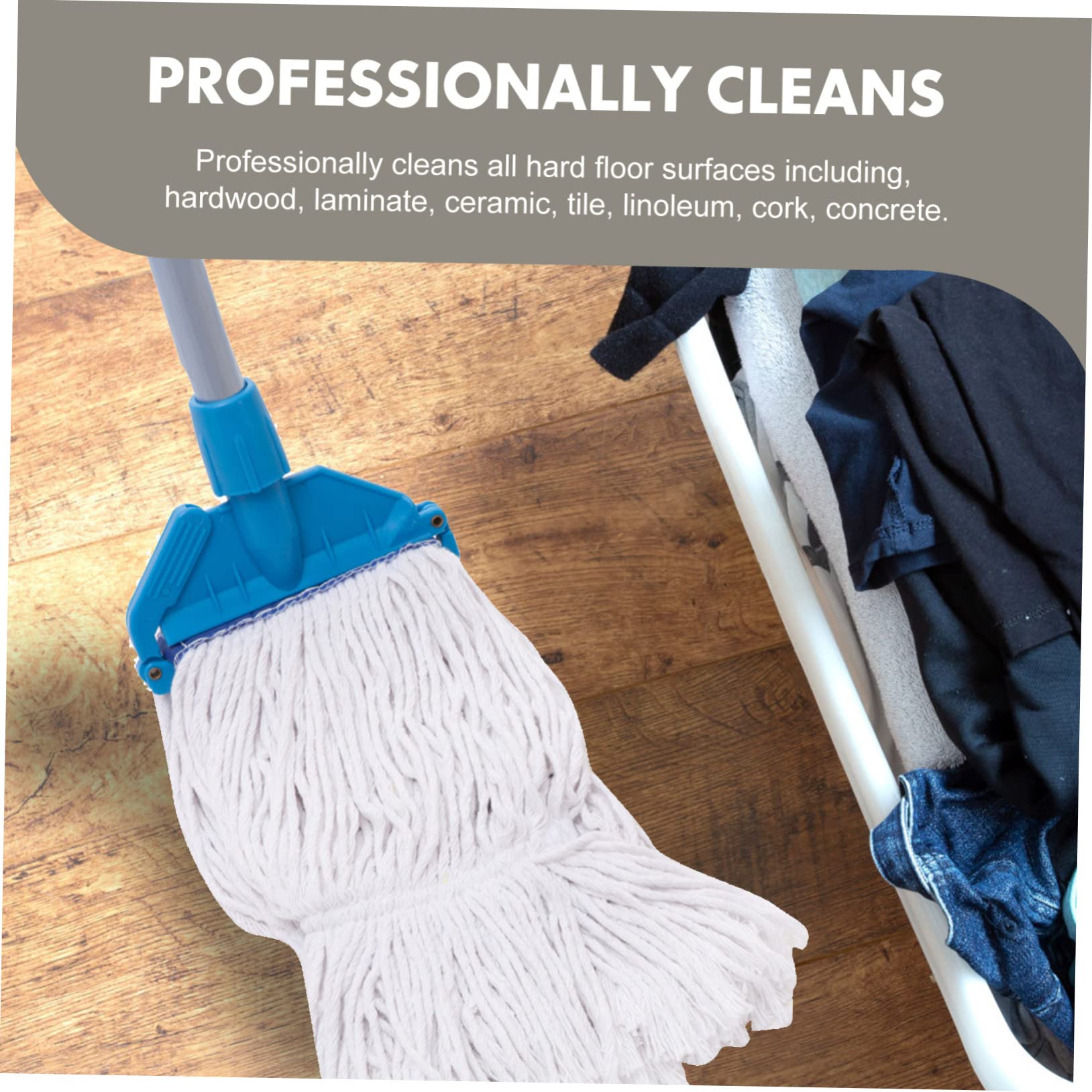 Ipetboom Cotton String Mop Head Replacement Easy Clean for Hardwood Floors Practical for Home and Commercial Use