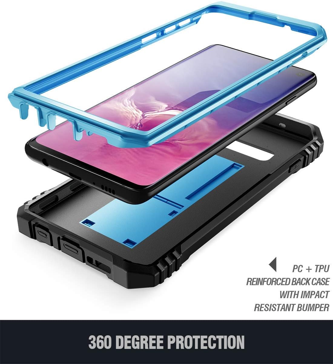 Black Friday - 40% OFF Poetic Galaxy S10 Rugged Case with Kickstand, Heavy Duty Military Grade Full Body Cover, Without Built-in-Screen Protector, Revolution Series, for Samsung Galaxy S10 6.1 Inch (2019), Blue Get Popular Offer Poetic Galaxy S10 Rugged Case with Kickstand, Heavy Duty Military Grade Full Body Cover, Without Built-in-Screen Protector, Revolution Series, for Samsung Galaxy S10 6.1 Inch (2019), Blue