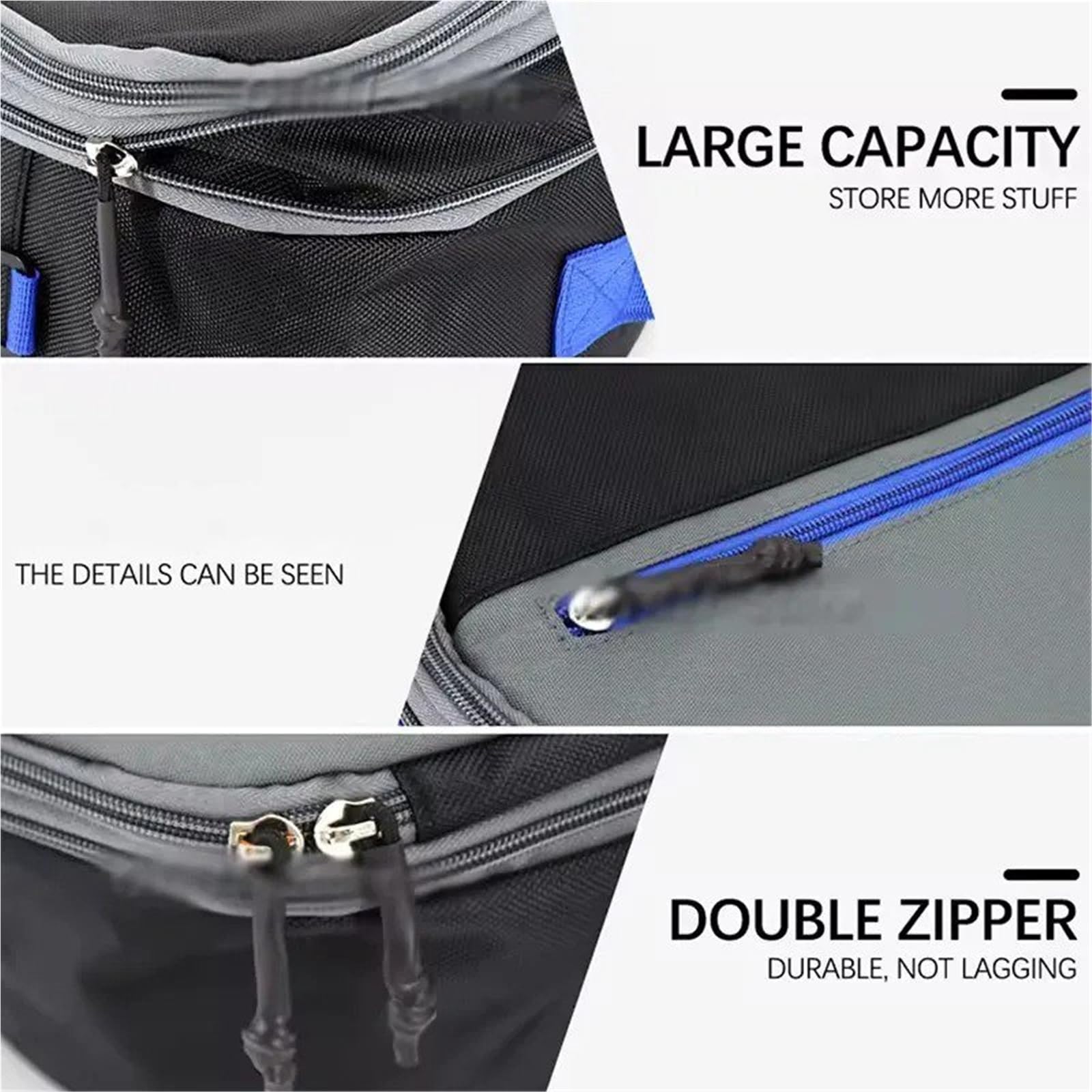 Motorradtasche Für Tracer 9 GT Für Tracer 9GT 2022 2023 2024 Motorradgepäcktaschen Schwarze Erweiterbare Innentaschen Motorrad Gepäckträgertaschen(Blue)