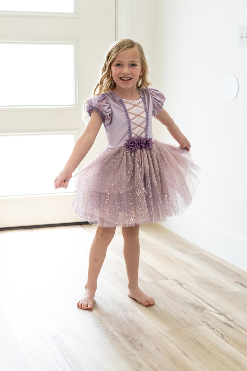 Little Adventures Vintage Rapunzel Princess Party Dress Up Costume - Machine Washable Child Pretend Play Dress - Image 2