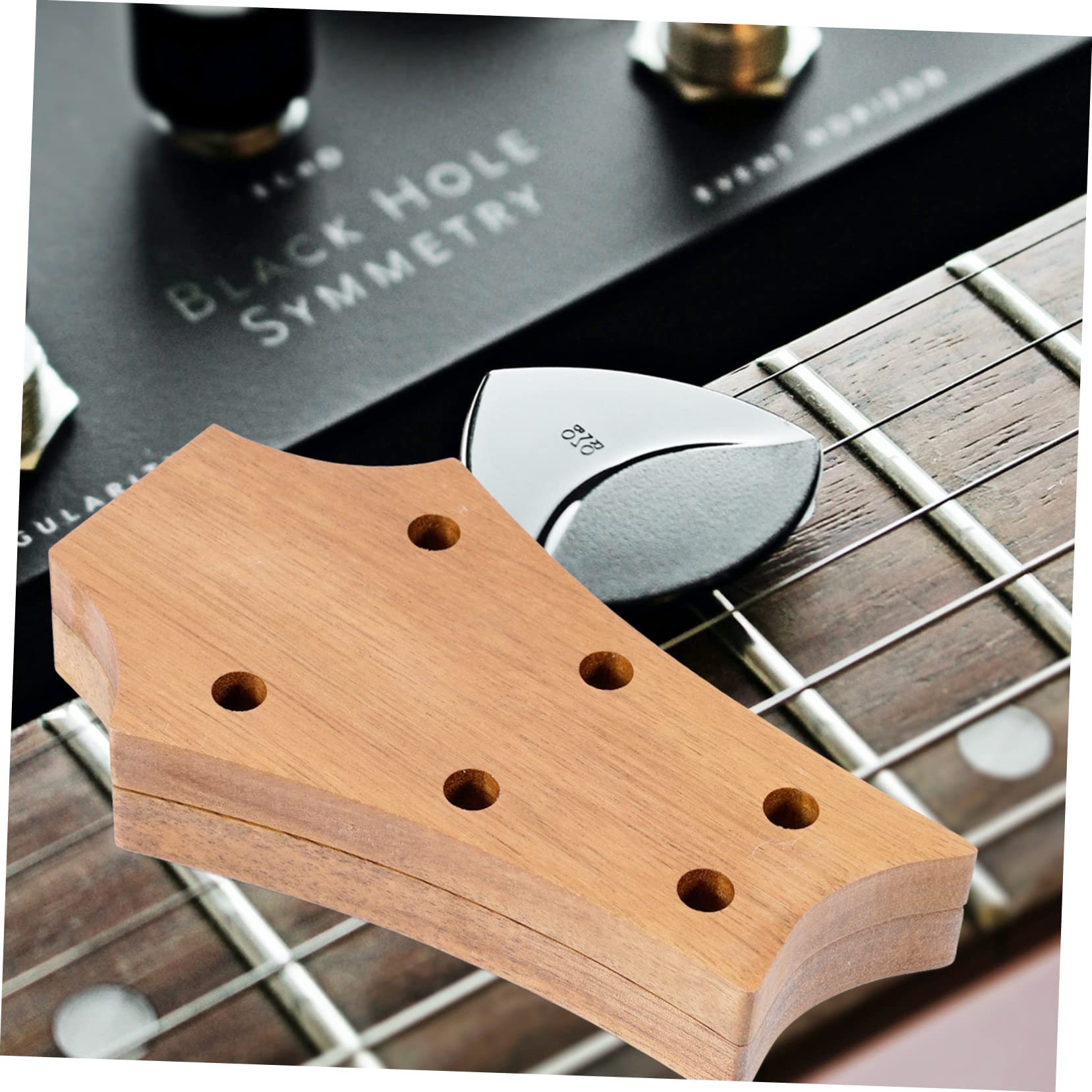 BESTonZON Plektrum Aufbewahrungsbox Aus Holz Tragebox Für Gitarrenplektren Aufbewahrungsbox Für Plektren Gitarrenplektrum-etui Zubehörbox Für Gitarren