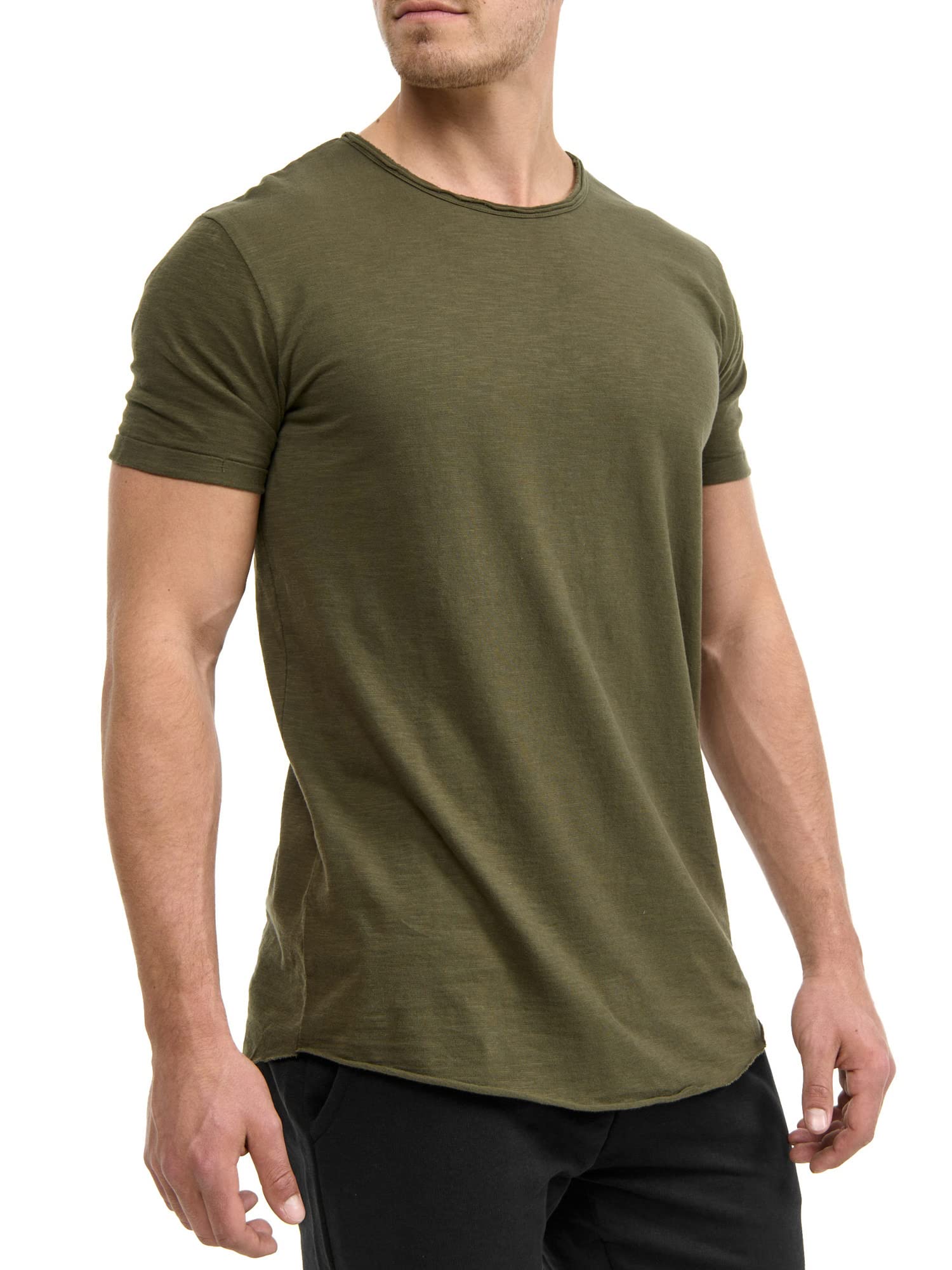 Indicode Herren T-Shirt INWalmore – Basic Shirt Aus Baumwolle-Polyester, Regular Fit