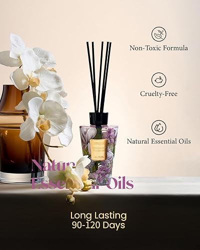 Miniatura 3 de M&SENSE Moonlight - Juego de difusor de varillas tuberosa – 8.79 onzas líquidas de fragancia para el hogar, difusor de aceite esencial no tóxico con