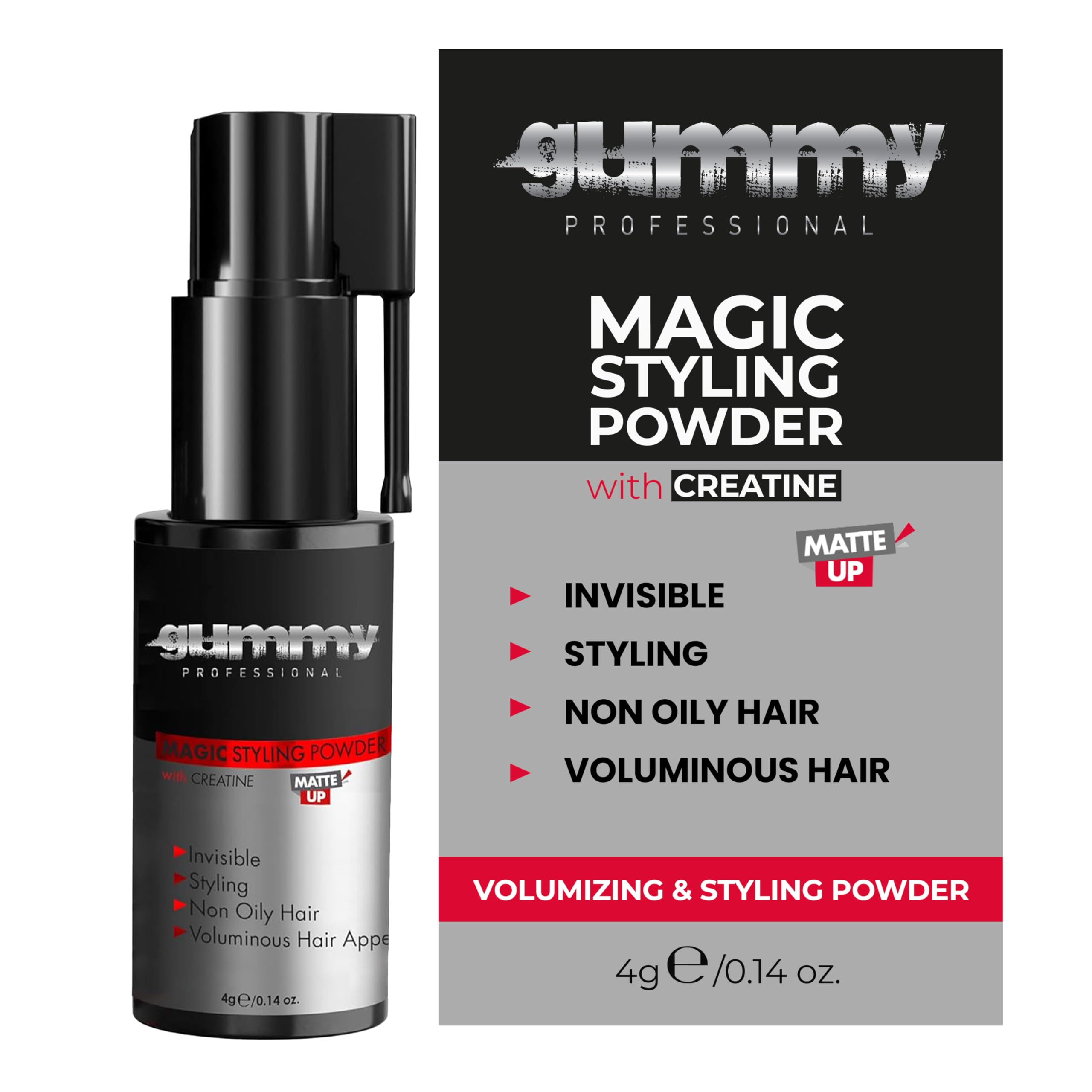 Gummy Professional Magic Styling Powder with Creatine Texture Powder for Instant Volume Matte Finish Texturizing Styling Dust Root