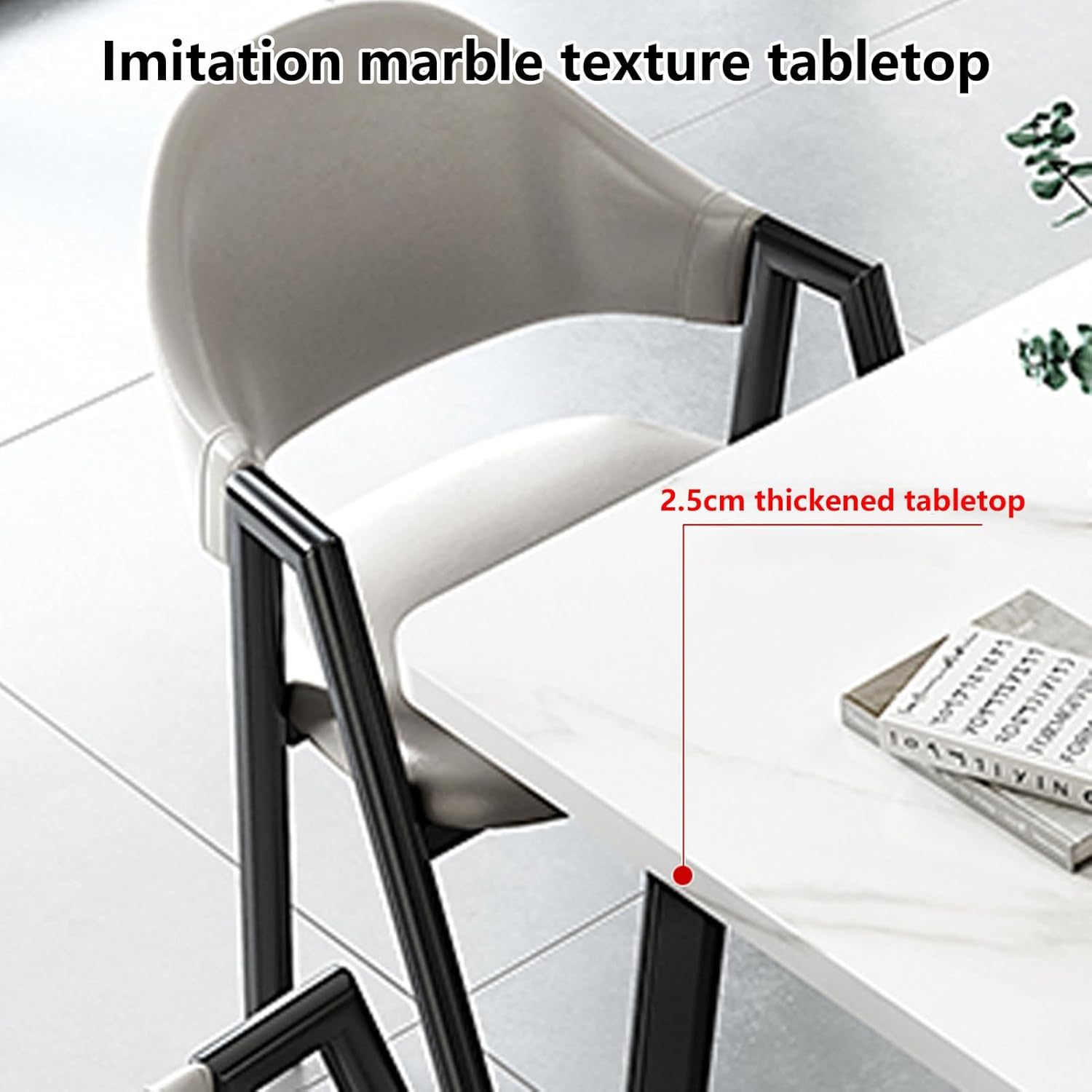 Office Reception Room Club Table, Conference Table with Chairs Set, Negotiation Table and Chair Set, Space-Saving Conference Table, for Office Dining Room Living Room(Light Gray A)