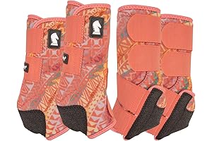Classic Equine Legacy2 Front and Hind Support Boots: A Comprehensive Protective Gear for Equine Athletes