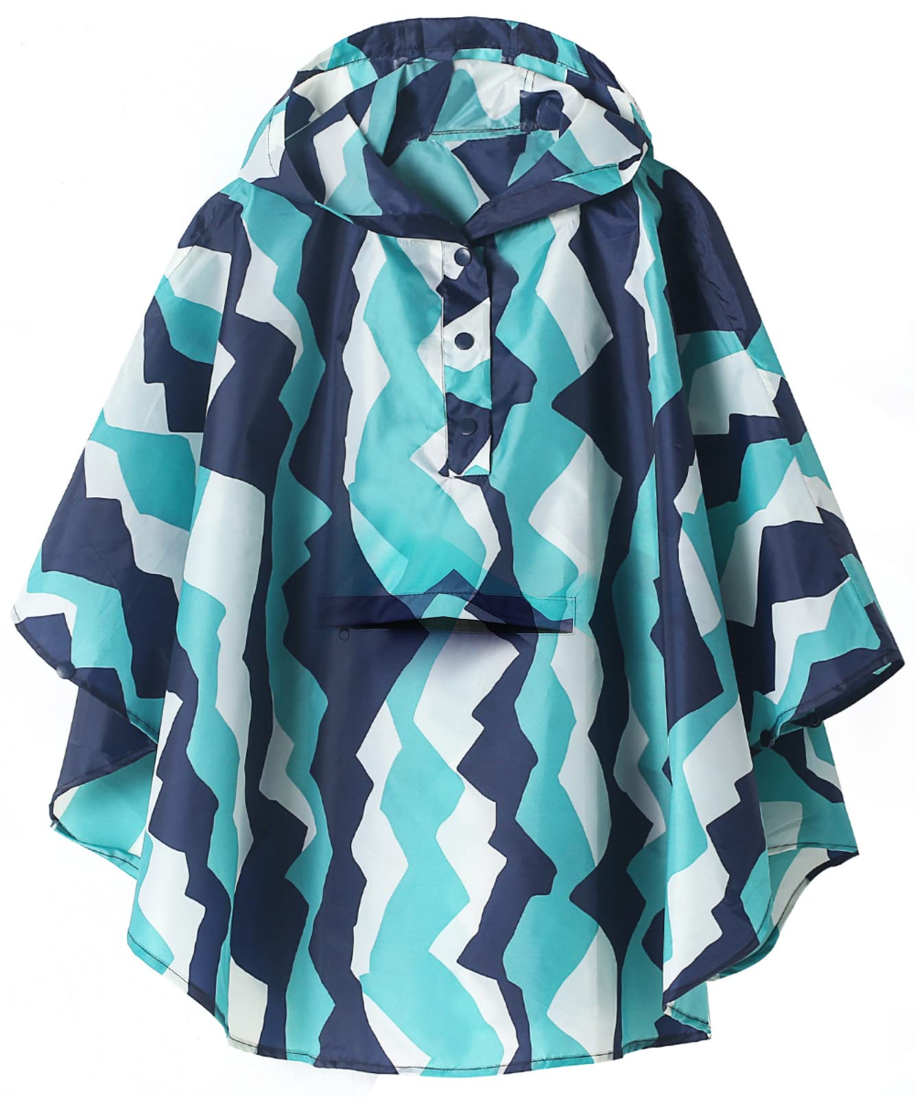 SaphiRose Lightweight Kids Rain Poncho Jacket Waterproof Outwear Rain Coat