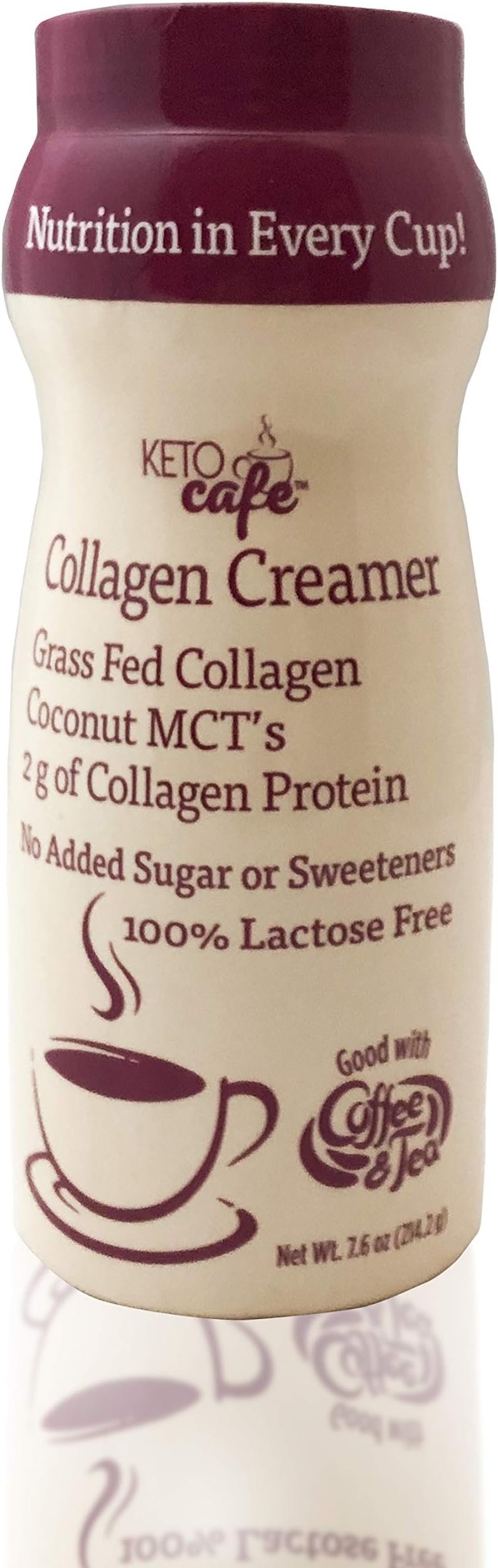 KetoCafe Collagen Creamer Unsweetened Grass Fed Collagen with Coconut MCT's Oil