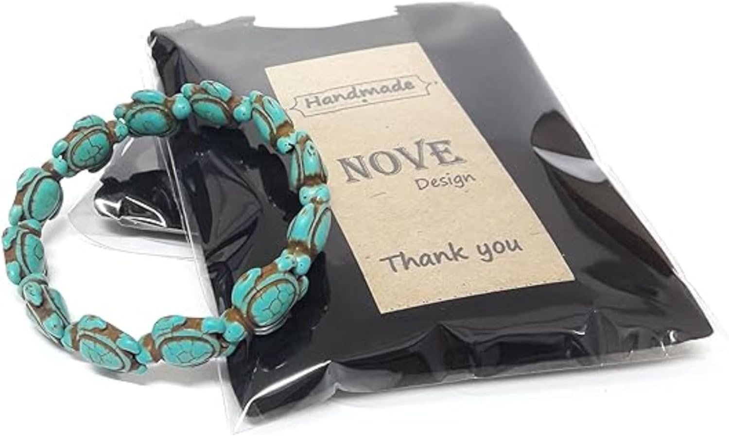 Amy & Annette Genuine Hawaiian Sea Turtle Bracelets with Turquoise Stones – Handmade Jewelry Gift for Any Occasion - Image 7