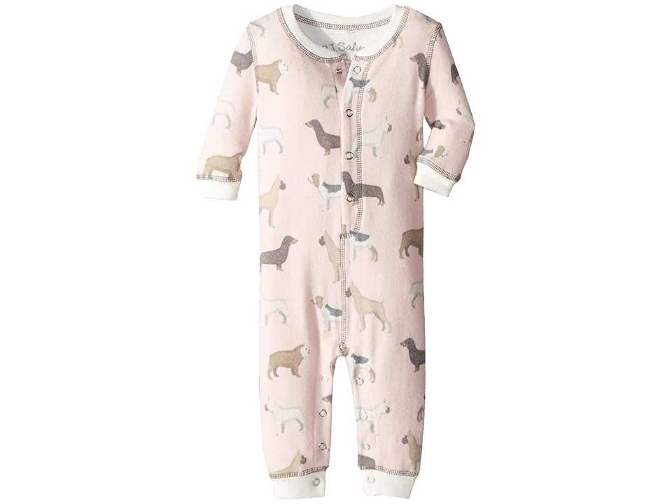 

P.J. Salvage Kids Dogs Romper (Infant) (Pink) Girl's Jumpsuit & Rompers One Piece
