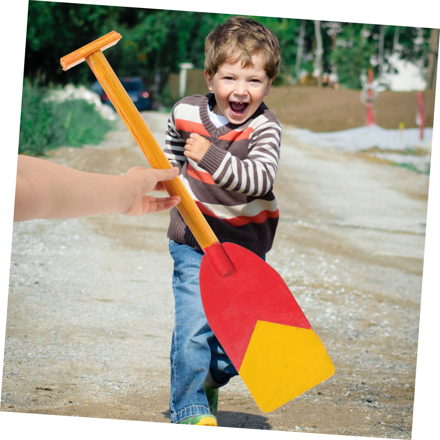 Kindgerechtes Bootspaddel aus Kunststoff mit Bequemem Griff und Leichtem Design als Performance und Dekorationsprop für Kinder zum Spielen