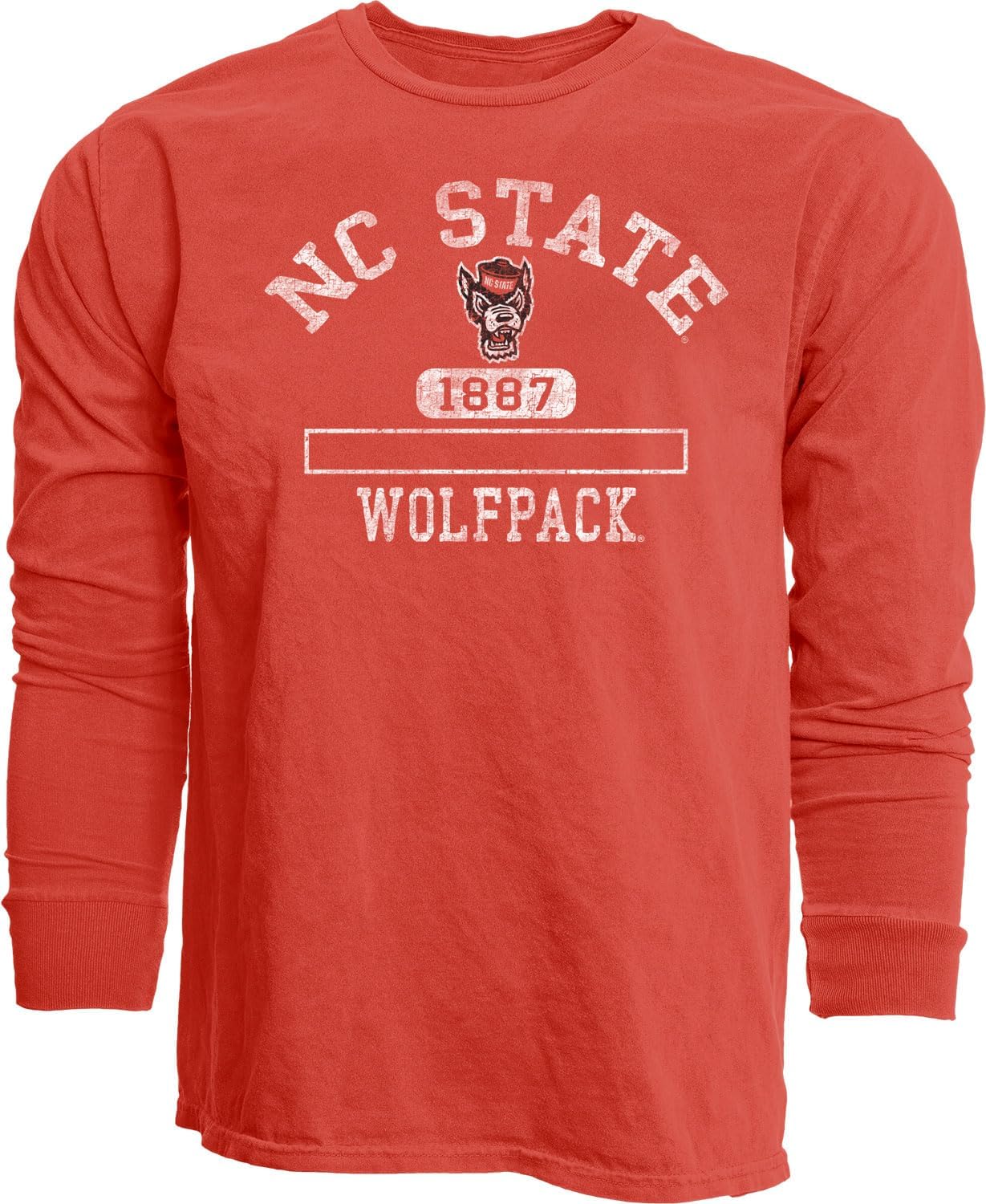 Blue 84 NCAA Unisex-Adult NCAA Officially Licensed Long Sleeve T-Shirt Team Color Dyed Ringspun