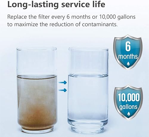 Miniatura 3 de Waterspecialist WHR-140 - Cartucho de repuesto para filtro de ducha Culligan WHR-140, WSH-C125, ISH-100, HSH-C135, filtro de agua para cabezal de