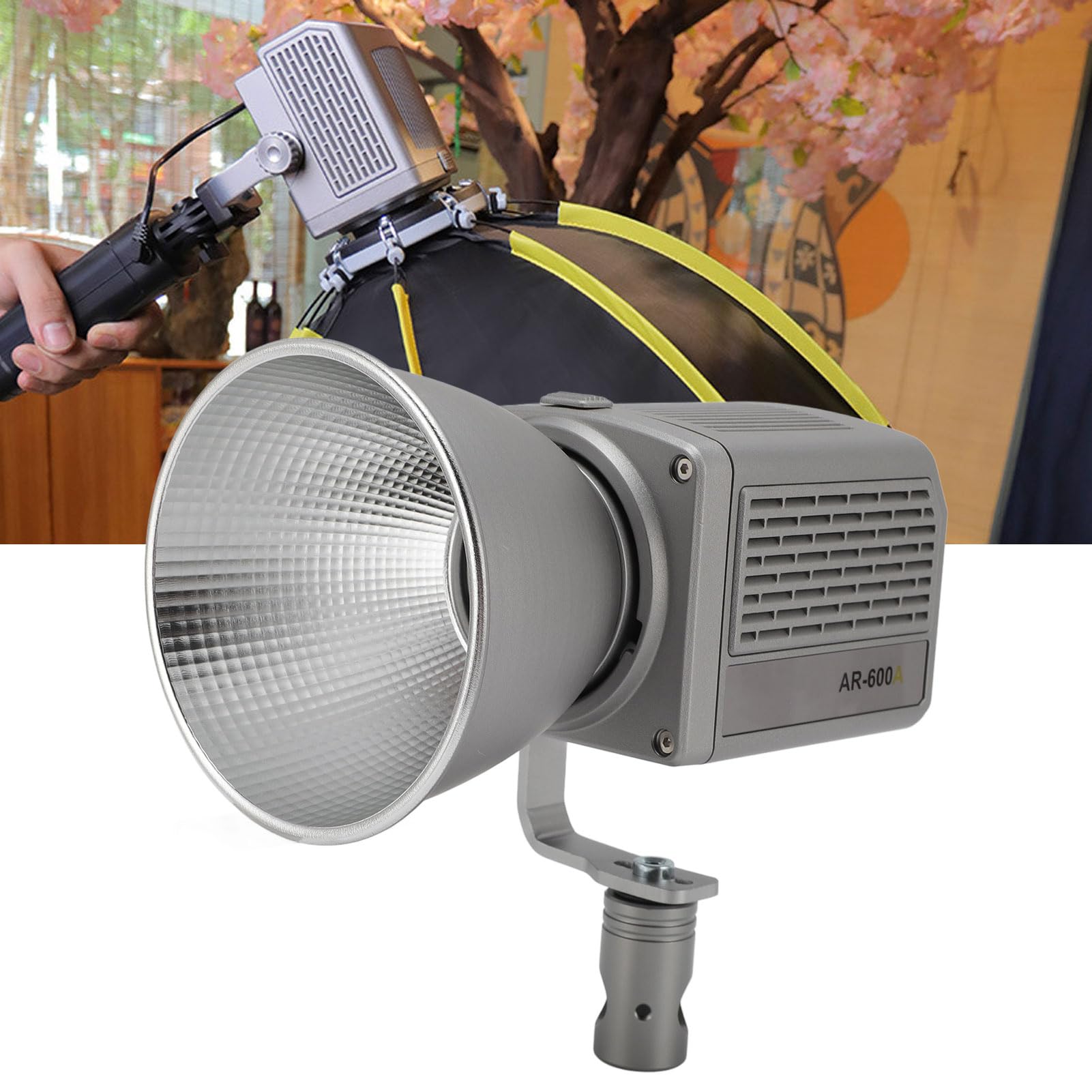 Cocoarm 55W Aplikacja Sterowanie COB Światło Wideo, 2700K-6500K