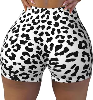 Women's Workout Biker Shorts High Waisted Yoga Pants | Stretch Athletic Gym Shorts Dance Hot Pants Soft Exercise Leggings Active Home Bottoms for Running Hiking