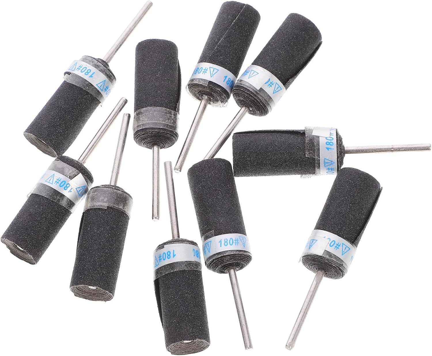 COHEALI 10pcs 180 Grit Sandpaper Polishing Rods with 2.35mm Shank Jewelry Buffing and Grinding Sticks for Fine Detailing in Crafts and Jewelry Making