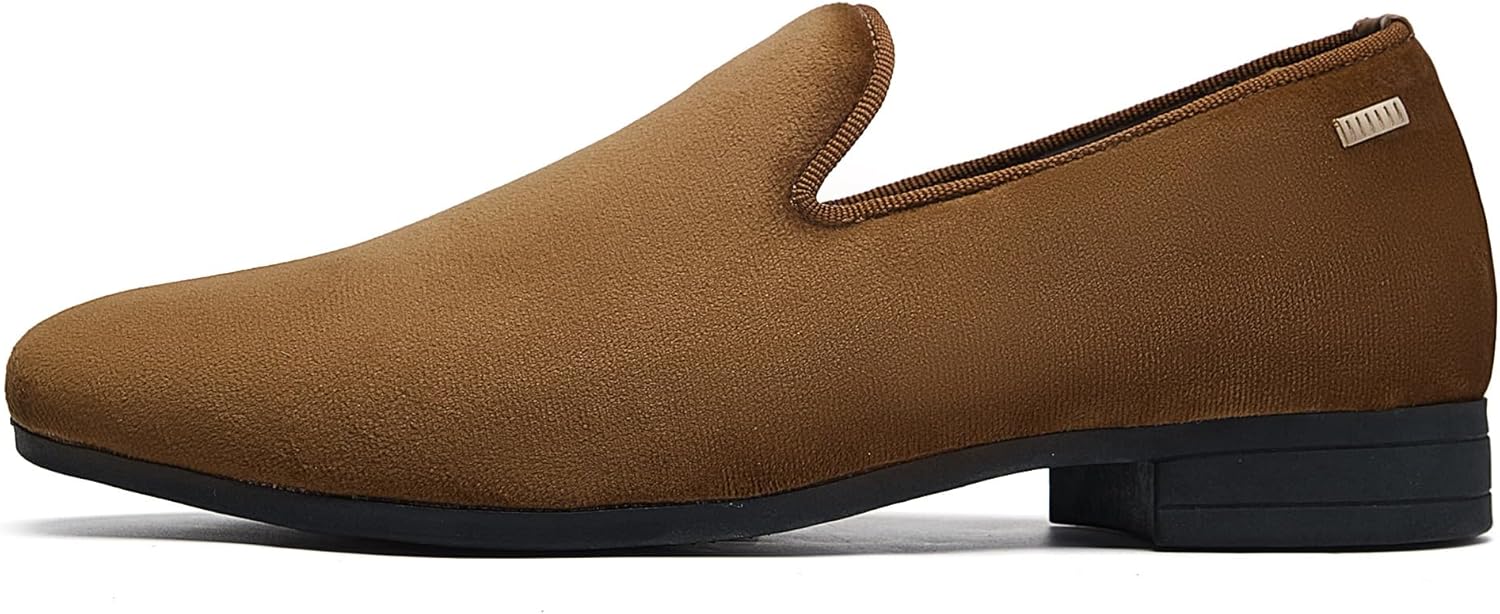 UUBARIS Mens Velvet Loafers Slip-on Dress Shoes Fashion Style Driving Shoes Classic Tuxedo Shoes Casual Oxford Shoes - Image 2