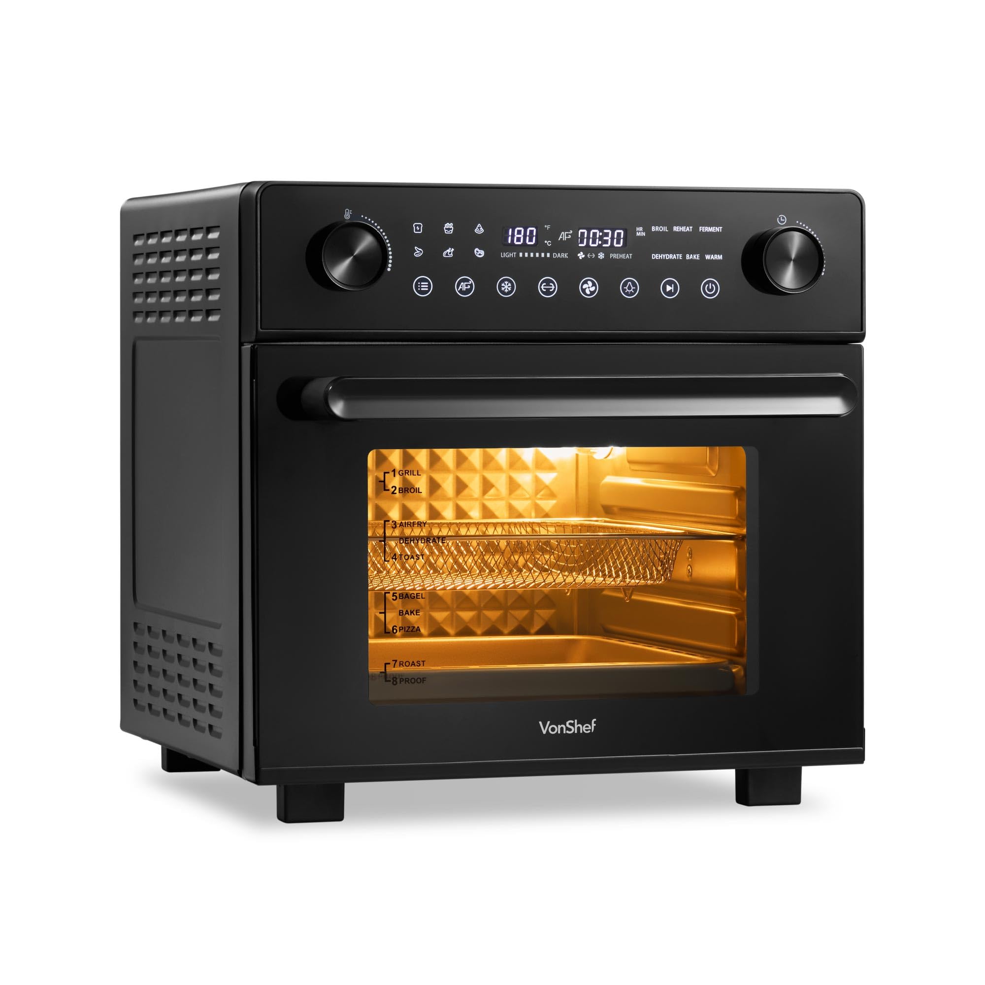 Commercial Air Fryer For Sale CROWNFUL Air Fryer Toaster Oven, 32
