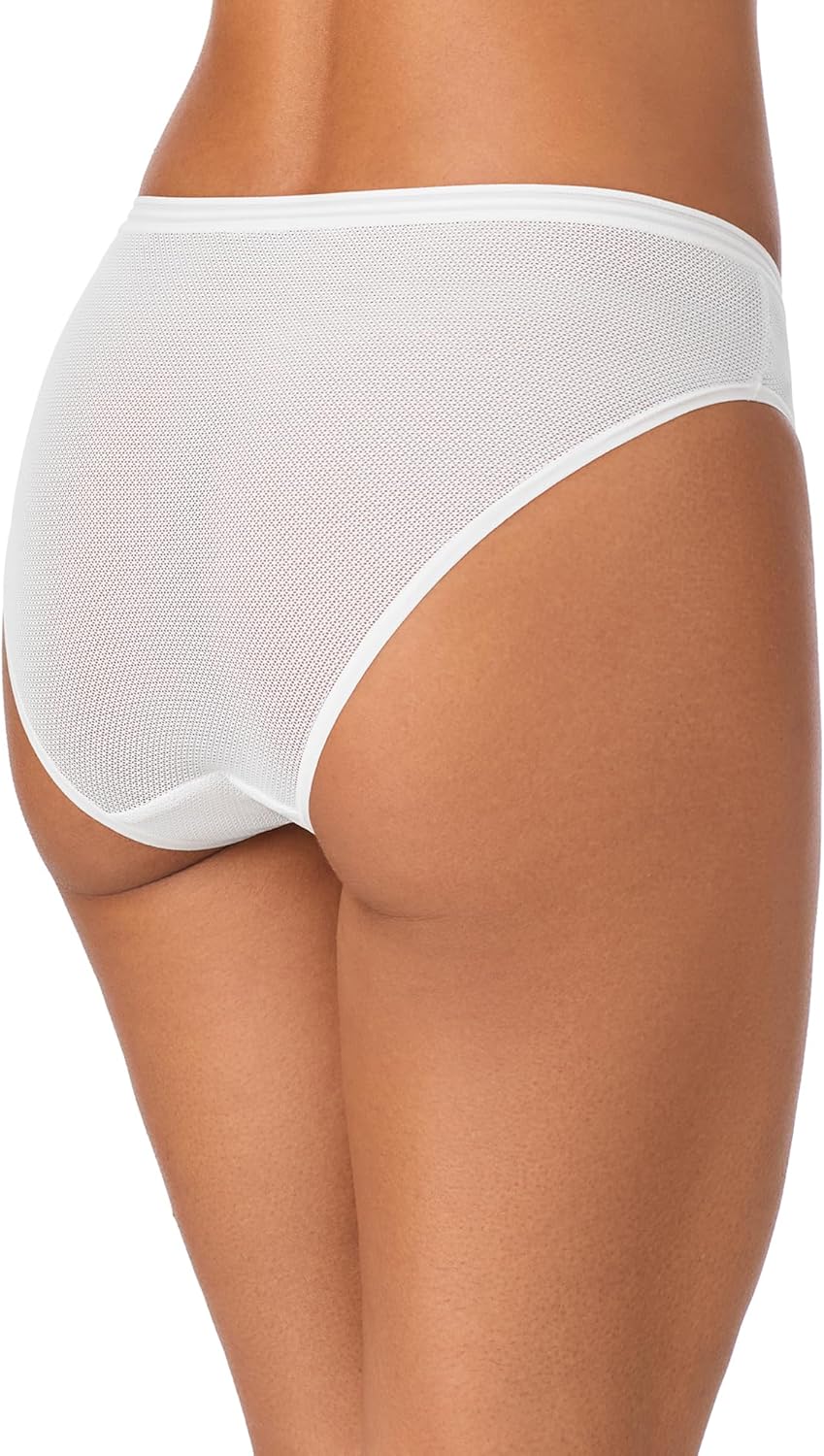 DKNY Women’s Sheer Stripe Mesh Bikini Underwear, Lightweight & Breathable, 3-Pack