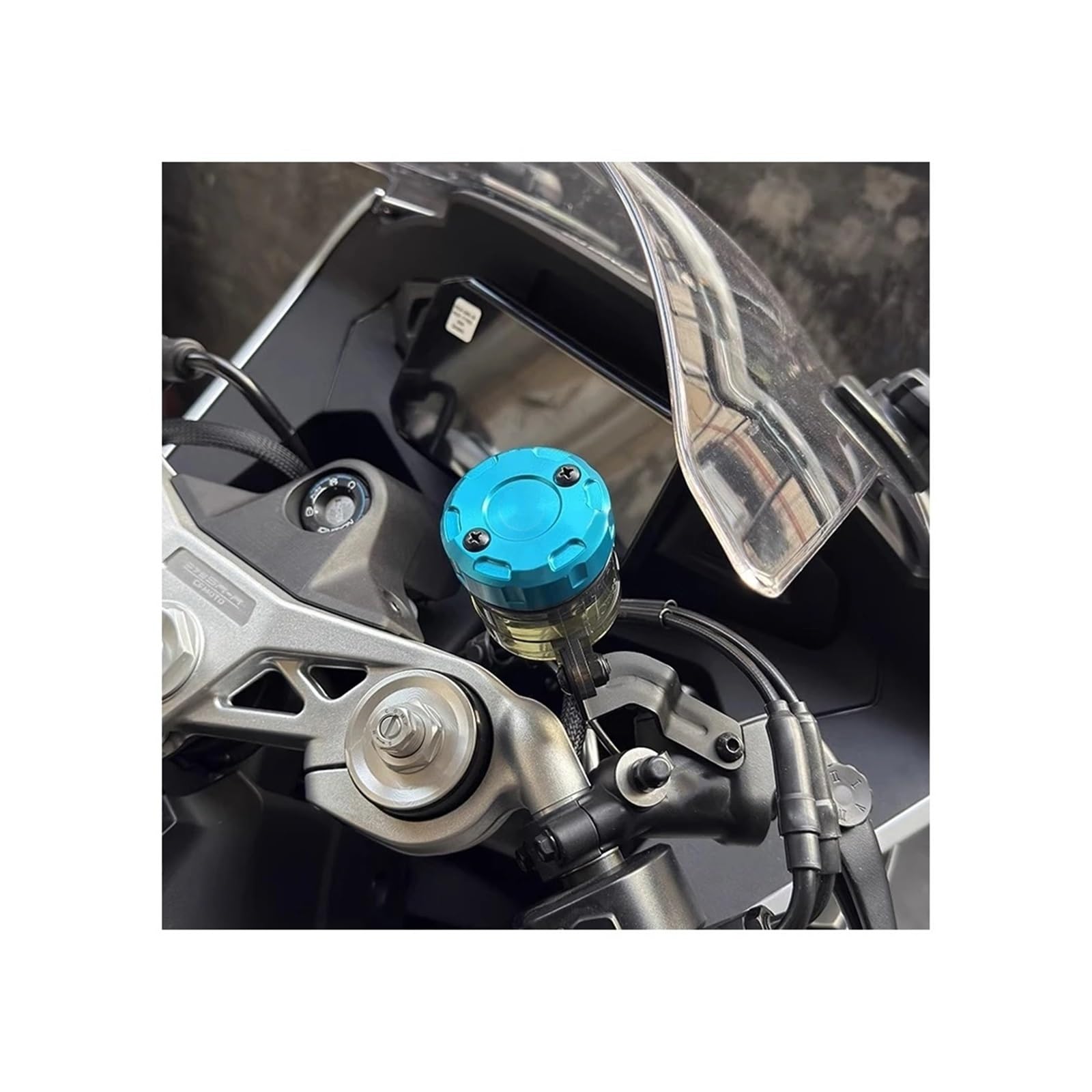 Motociclette Tappo Serbatoio Fluido Freni Per 675NK 675 NK Moto Freno Anteriore Coperchio Pompa Dell'olio Coperchio Tazza 'olio Coperchio Pompa Componenti Copertura Della Pompa In Lega Di Alluminio