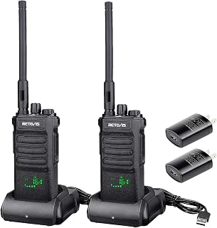 Retevis RT86 Two Way Radios Long Range,High Power Walkie Talkies with 2600mAh Rechargeable,Remote Alarm,Flashlight, Handheld 2 Way Radio for Off-Roading Overland Farm Hunting(2 Pack)