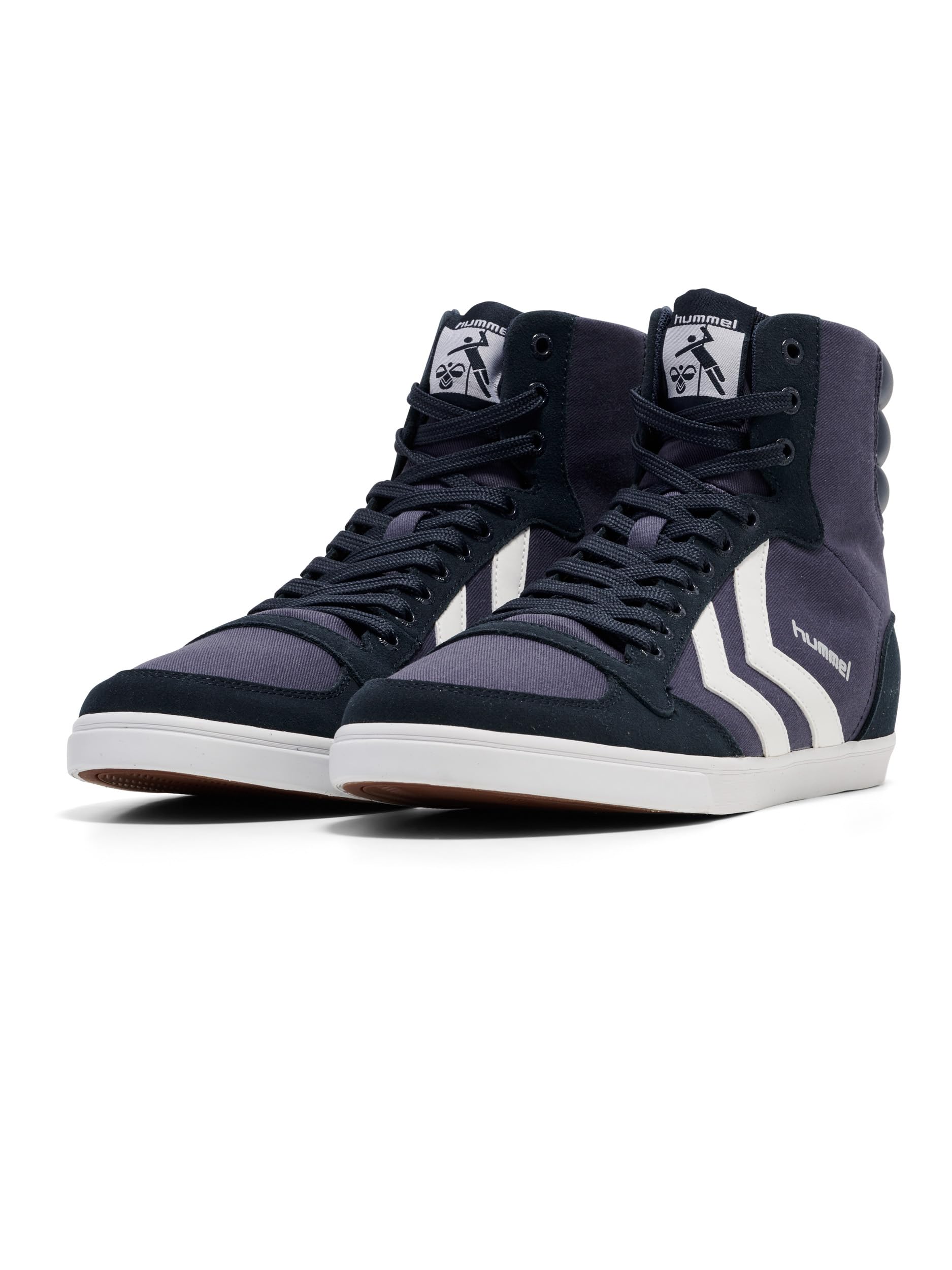hummel Slimmer Stadil High, Sneaker a collo alto Unisex - Adulto, Dress Blue White 63 511 7647, 43 EU