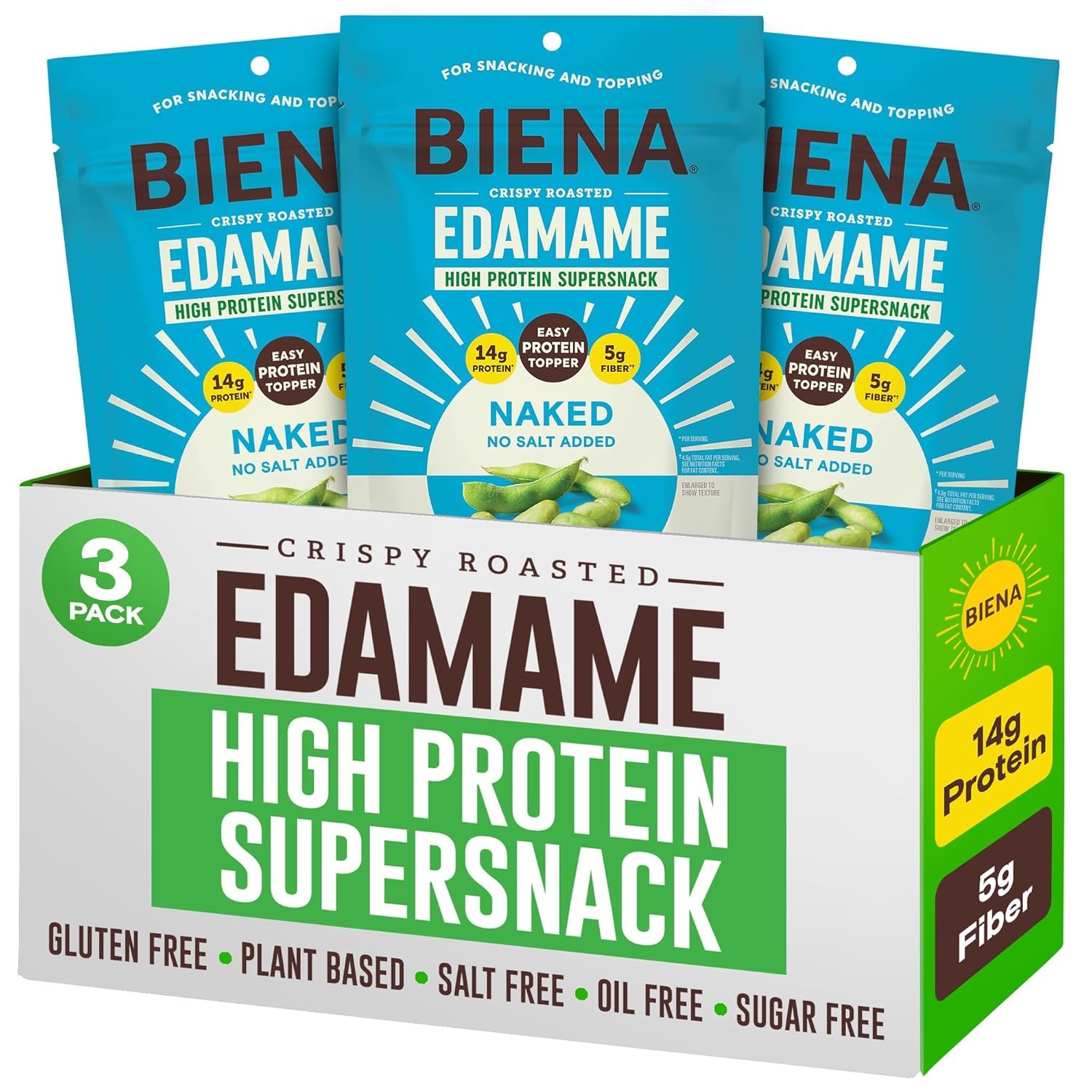 BIENA Edamame Beans Snack High Protein Snacks - dried fruits and vegetables | Mubboo