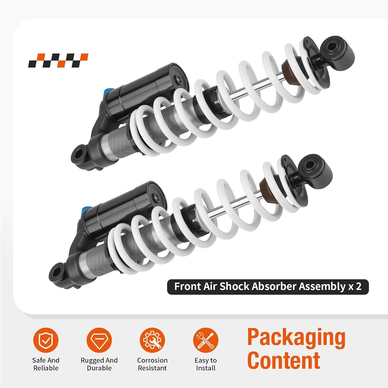 Right & Left Front Air Shock Absorber Assembly For Polaris Sportsman 550 850 1000 2009-2025 Scrambler 850 2013-2025 7043464