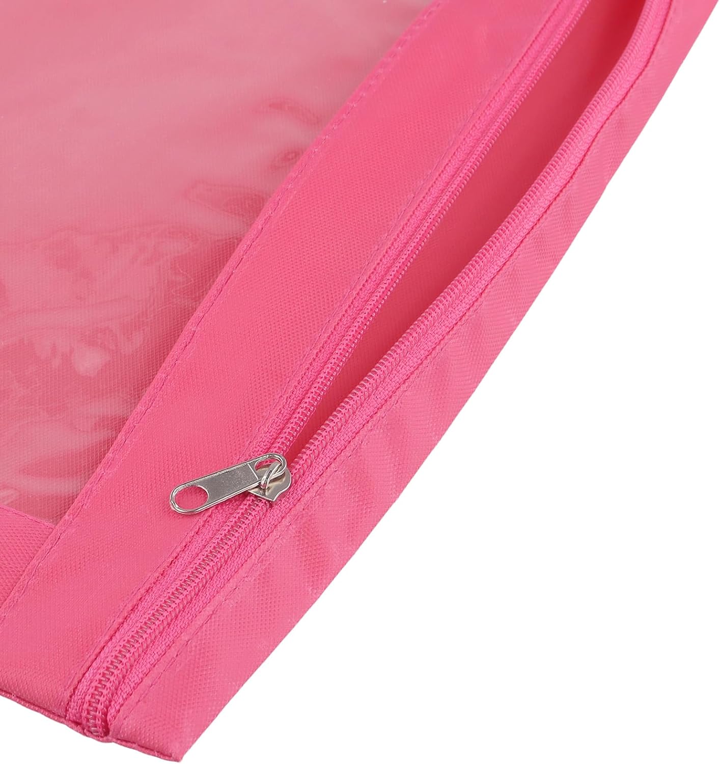 12 Pack 3 Ring Binder Clear Window Zipper Pouches, Multi-Color Zipper Case for Office Home Supplies, 6 Color - Image 3