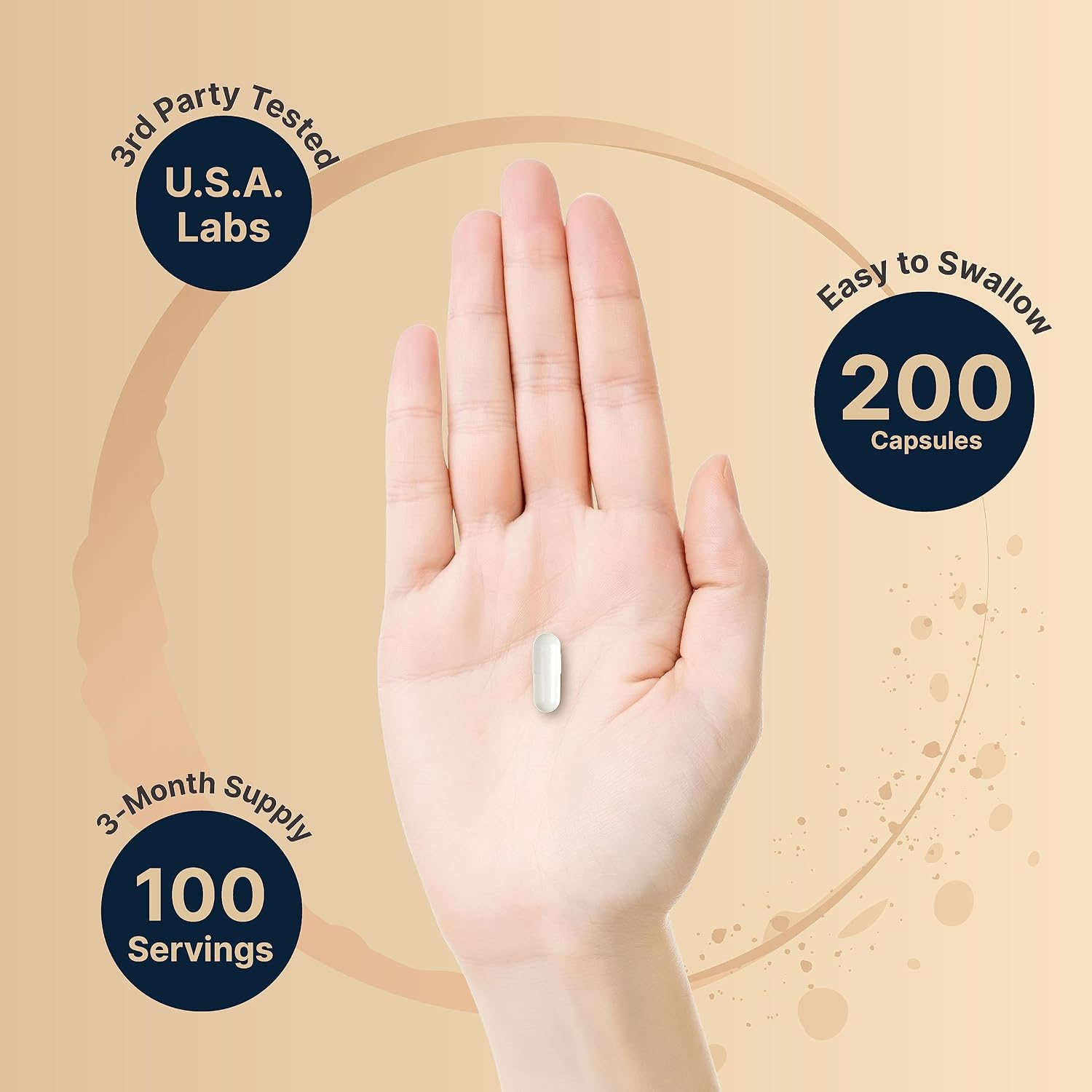 Pregnenolone 100mg, 200 Capsules | 99%+ Purity, Micronized Grade for Higher Absorption, Plant Based – Hormone*, Cognitive, & Immune Health Supplement – Non-GMO, Soy Free