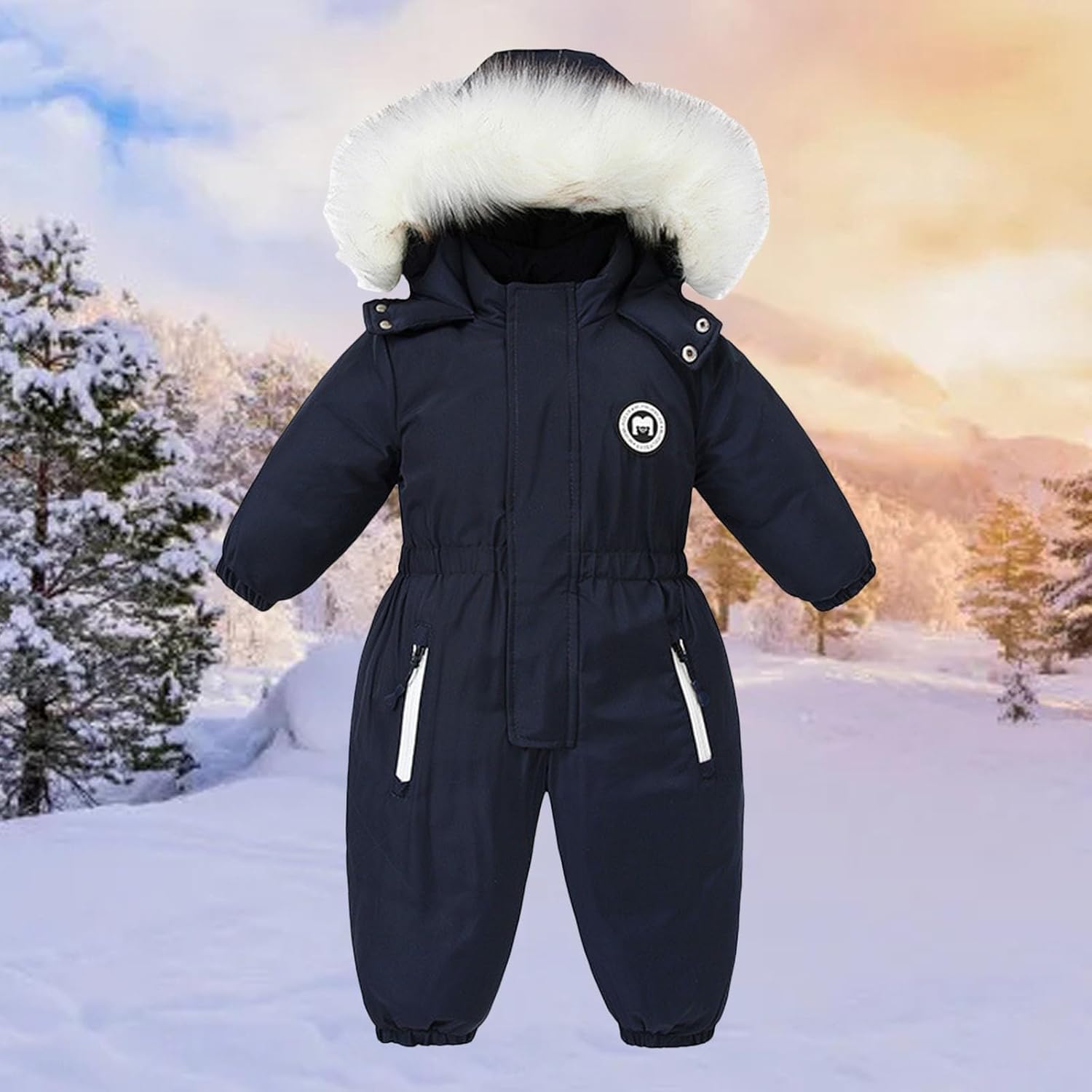 子供 スキーウェア ジャンプスーツ つなぎ 120 ノースフェイス キッズ