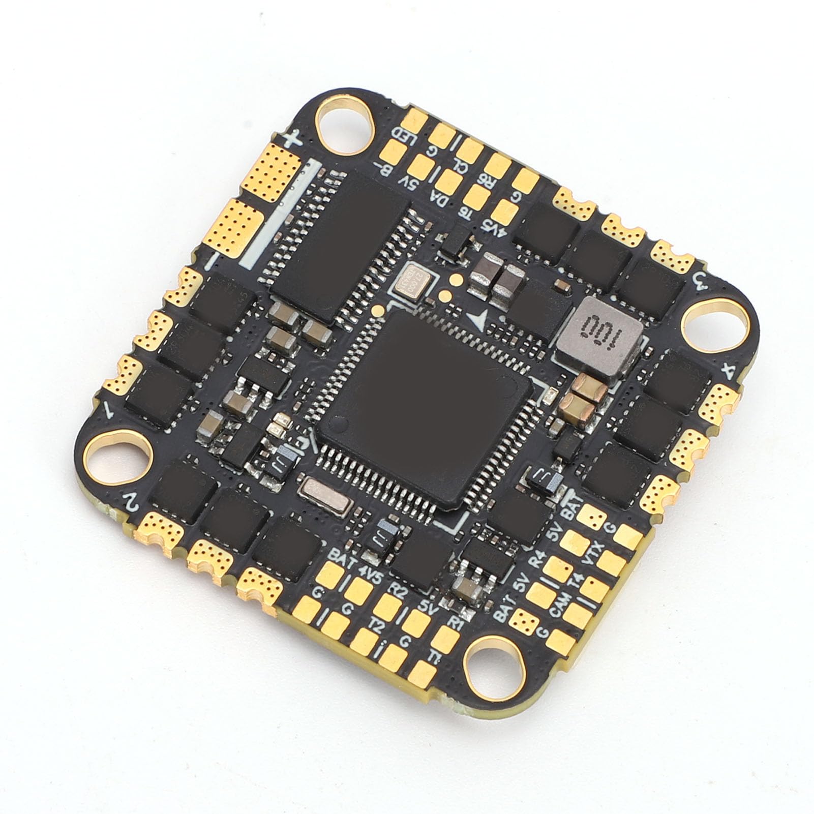 Alomejor Płyta Kontroli Lotu 4 w 1 ESC, Procesor 32-bitowy STM32F722RET6 do Drona Wyścigowego, Podwójny żyroskop ICM 42688, Obsługa 45A 2-6S DShot150