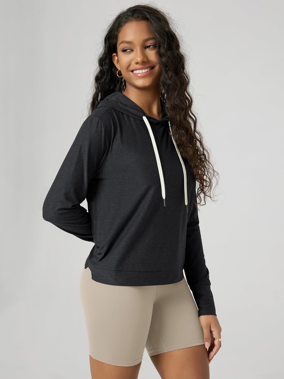 ODODOS Women's Essential Hoodie - Ultra Soft odSTRATUM Tech Pullover UPF 50+ Moisture Wicking Long Sleeve Top - Image 2