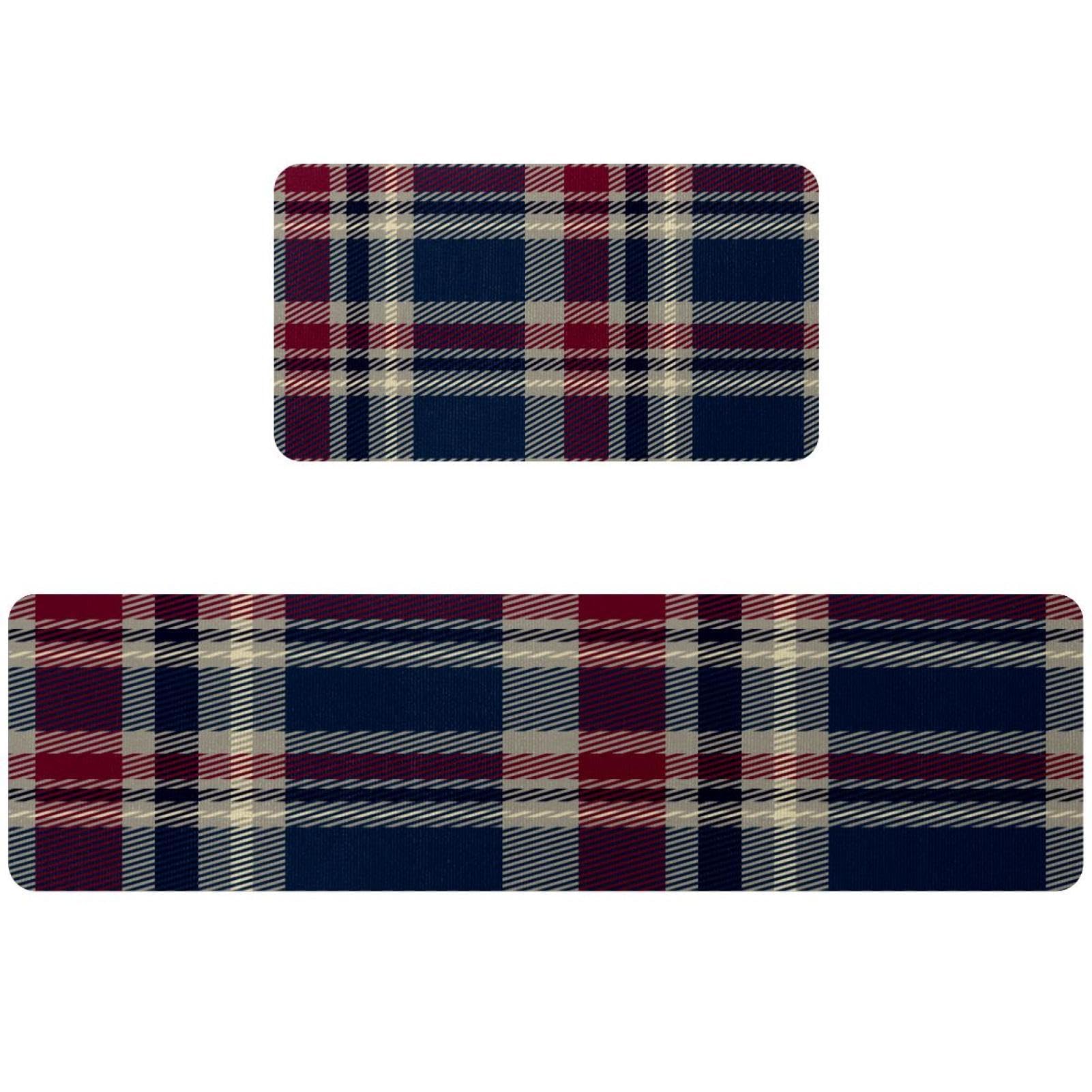 Tapis de cuisine antidérapant bleu marine pour éviter les glissades au sol