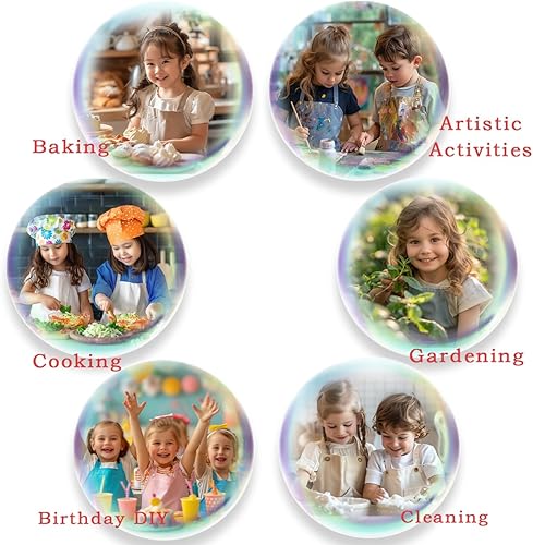 Miniatura 7 de Castle Fairy Delantal de patineta, delantales de cocina deportivos para patineta, niños y adolescentes