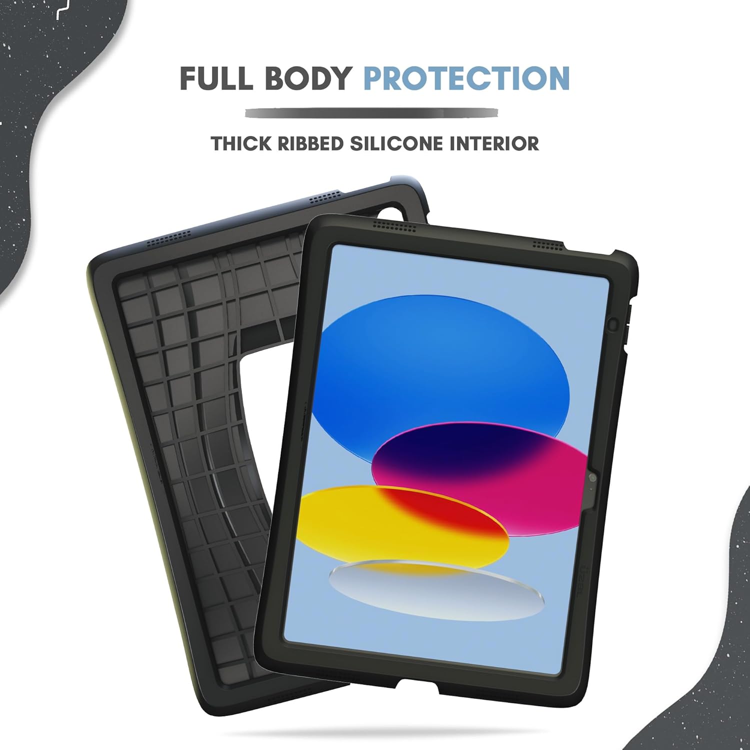 UZBL AirWave Case for 2025 iPad 11th Gen A16 & 10th Gen 2022 10.9-inch - Premium Silicone Protective Case Cover (1-Pack)