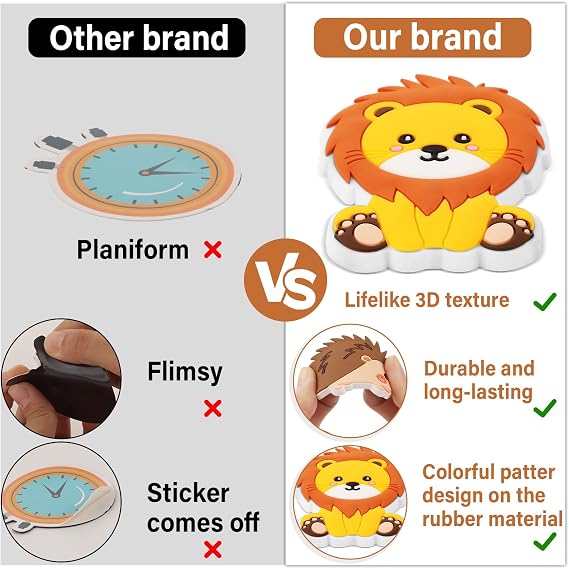 20PCS Fridge Magnets for Kids Animals Refrigerator Magnets for Toddlers 1-3 Rubber Fridge Magnets Baby Educational Magnetic Children Gift Learning Toy Safe Full Back Magnets for Kids Whiteboard