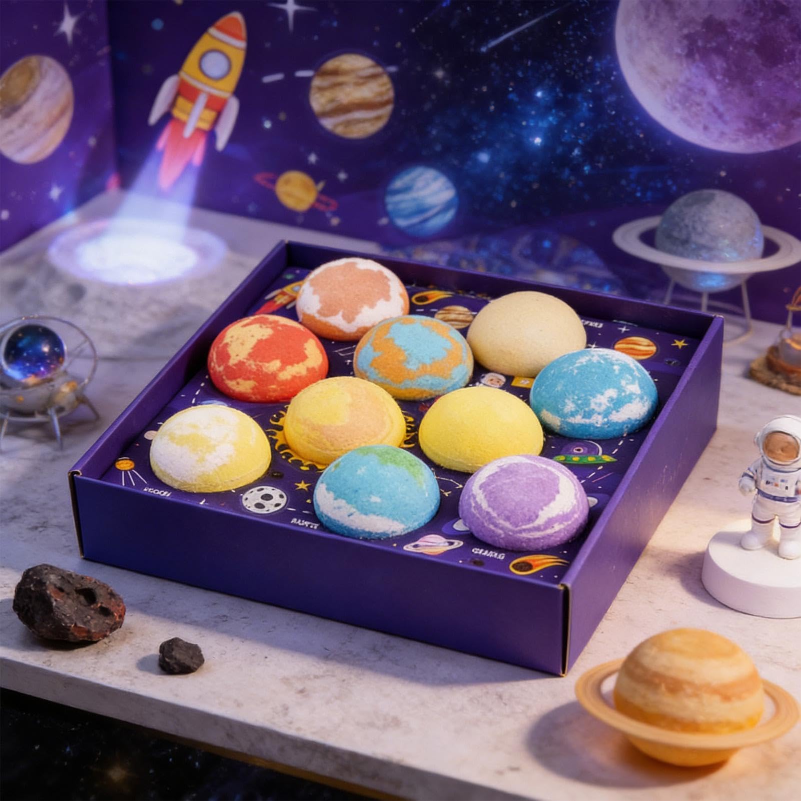 Bagno di bolle per bambini, gioco colorato pianeta con sorprese | per vasca da bagno, piscina, giardino per bambini, ragazze, amici, tempo in famiglia, giochi acquatici, vasca da bagno