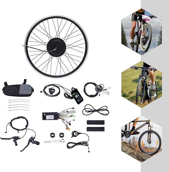 mignonnememe 24" Electric Bicycle Motor Kit 36V 500W Front