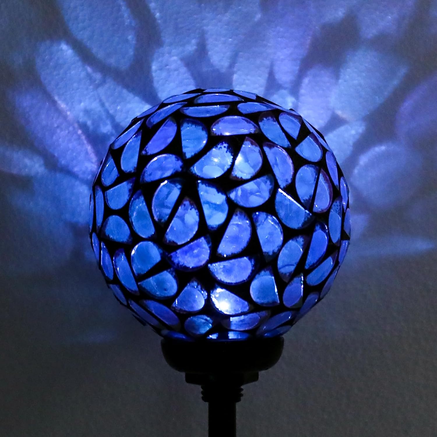 Afirst Solar Lights Outdoor Decorative Solar Mosaic Garden Stakes Decorative Lights Waterproof for Pathway Yard Lawn Decoration 3 Pack - Image 7