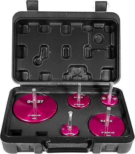 Miniatura 7 de 5 piezas 04520 PPRK5 Escariador de montaje de tubería de PVC encaja en taladros estándar de 12 pulgada, herramienta de ahorro de montaje de tubería,