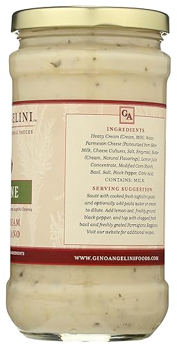 Miniatura 5 de Gino Angelini Salsa para pasta - LIMONE, Alfredo de limón, 15 onzas, paquete de 2