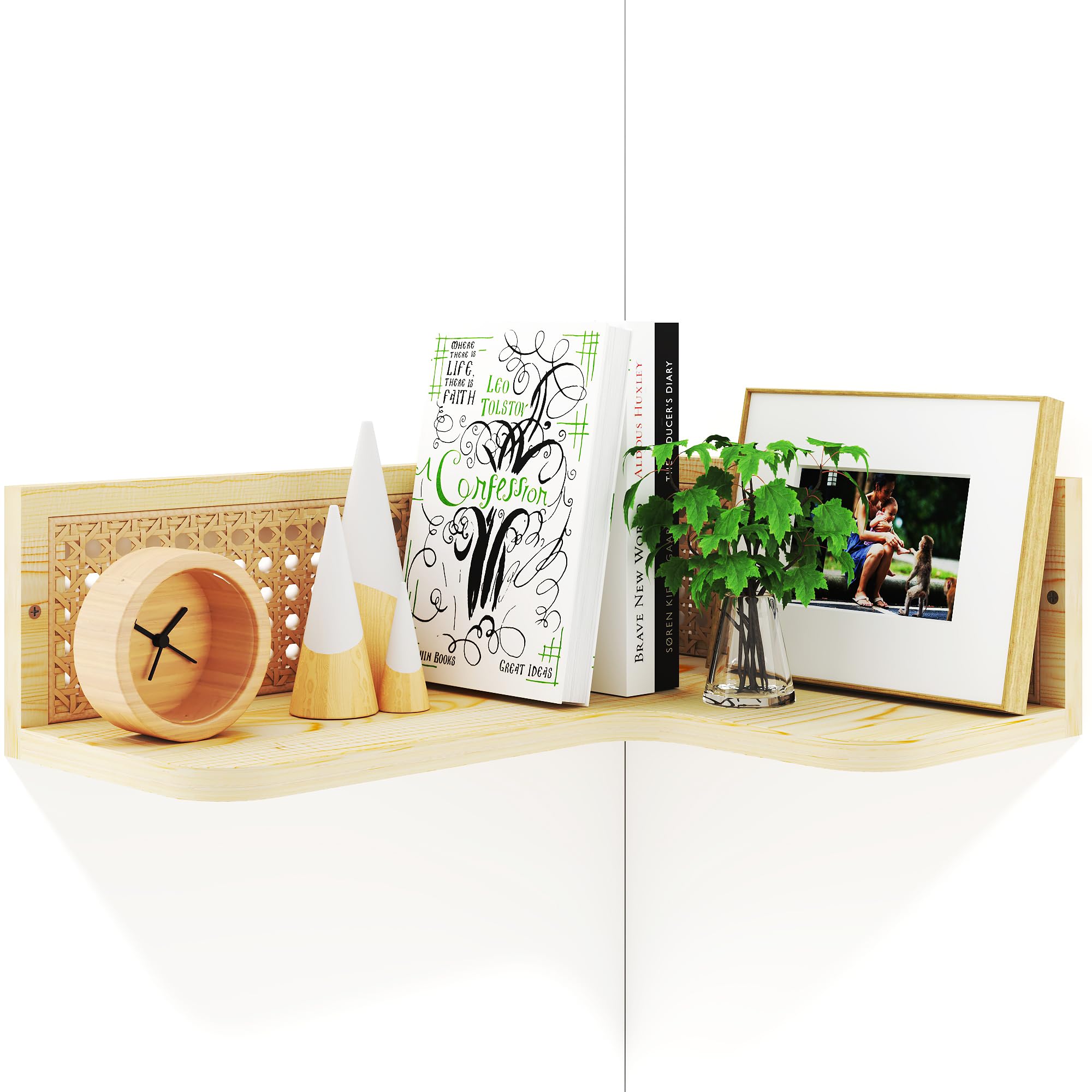 ラタン製4段円形コーナーシェルフ【匿名配送】 2025年最新】コーナー