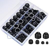 Vista 1 de 145 piezas de tapas de pernos y tornillos, tapas de pernos de cúpula de cabeza hexagonal, tapas de pernos de plástico, tapas de tornillos, tapas