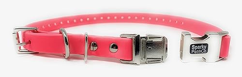 Vista 20 de Sparky Pet Co - Correa de repuesto Apollo ECollar - Collar de perro - Biothane impermeable - Ajustable - Doble hebilla - Cierre de metal rápido