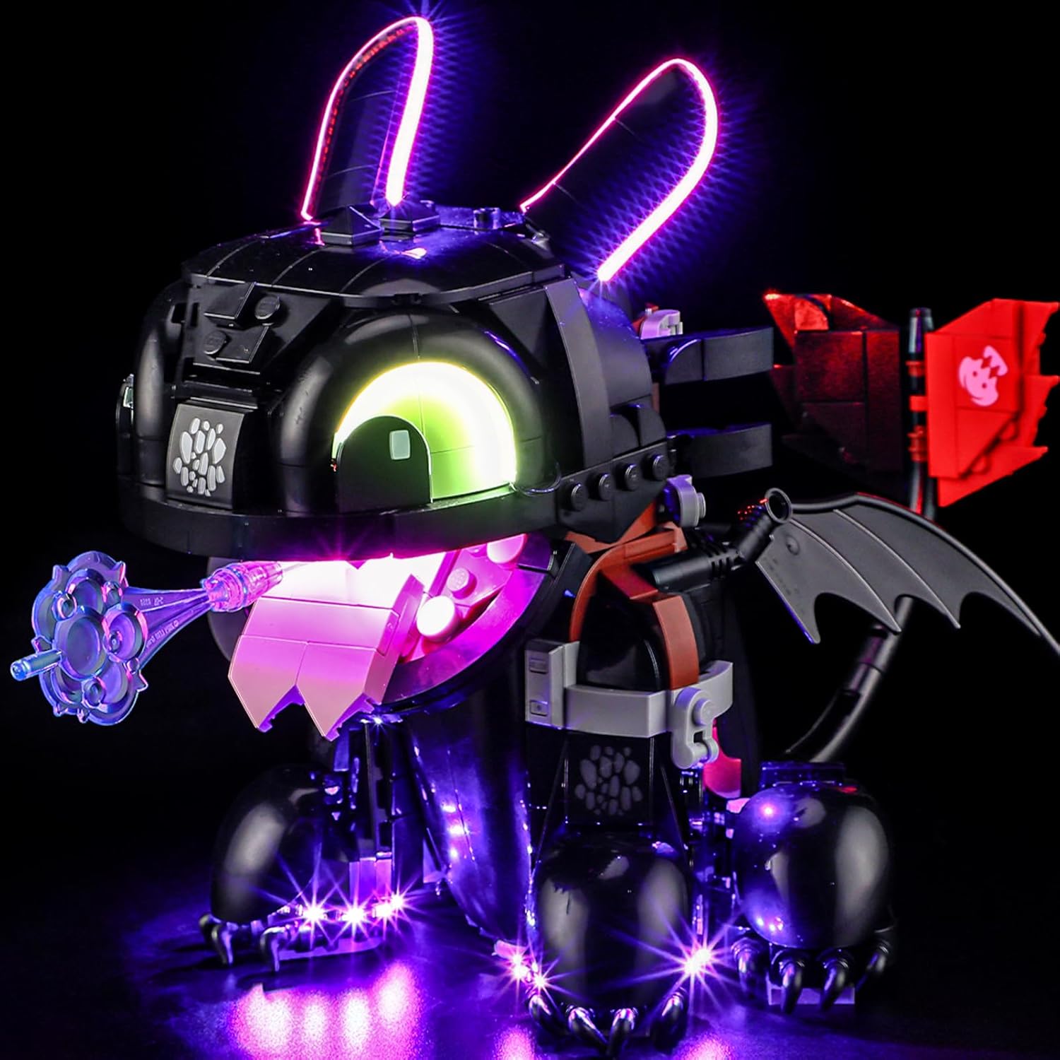 LIGHTAILING Light for Lego-10375 How to Train Your Dragon: Toothless - Led Lighting Kit Compatible with Lego Building Blocks Model - NOT Included The Model Set
