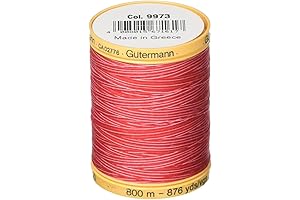 Gutermann Cotton Thread in Ruby Red: Elevate Your Sewing Projects with Vibrant Hues