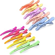 FRAMAR Pastel Alligator Hair Clips 10 Pack + FRAMAR Neon Hair Clips 10 pack