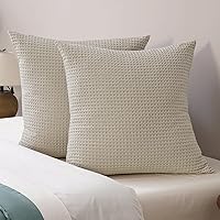 Vista 44 de PHF Fundas de almohada ultra suaves con tejido de gofre, tamaño King, sin inserto, paquete de 2 fundas de almohada de 20" x 36", fundas de almohada