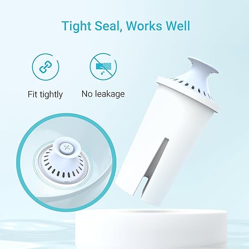 Miniatura 5 de AQUA CREST Filtro de agua alcalina, diseñado para jarras y dispensadores Brita, para uso diario, UltraMax, Metro+, XL y más, certificado NSF, 2